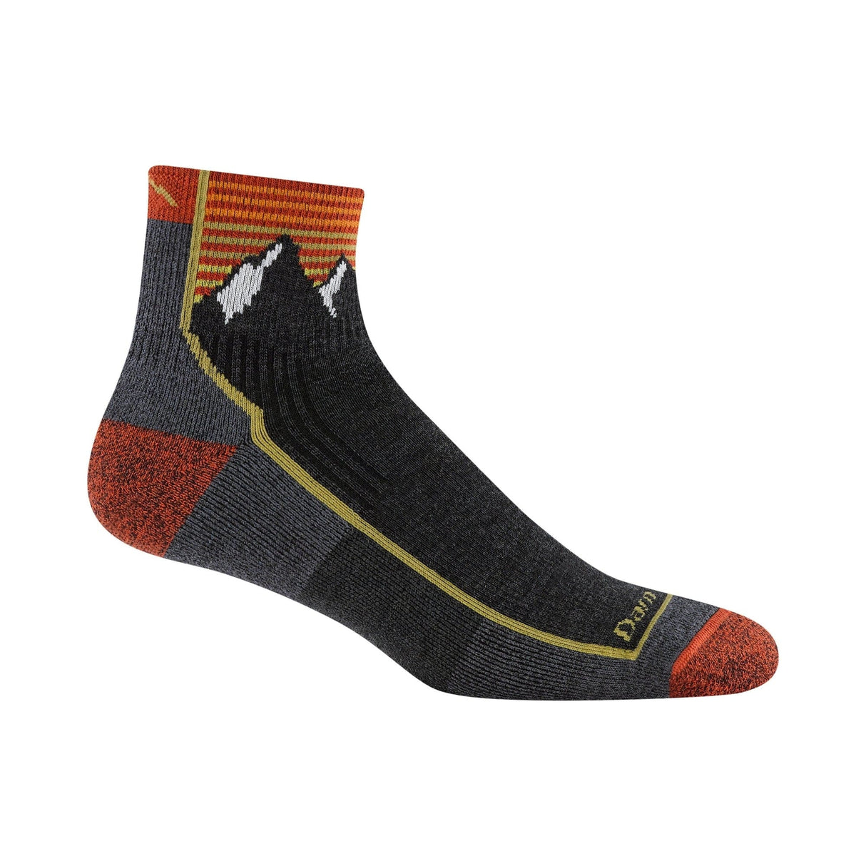 Darn Tough Mens Hiker Quarter Midweight Socks - Medium / Mountain Gray