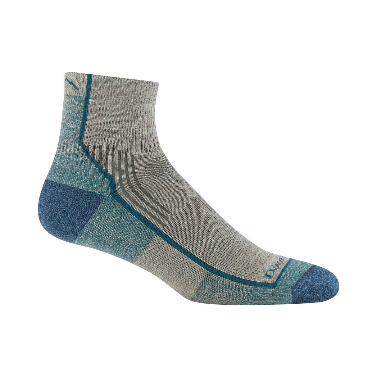 Darn Tough Mens Hiker Quarter Midweight Socks - Medium / Rye
