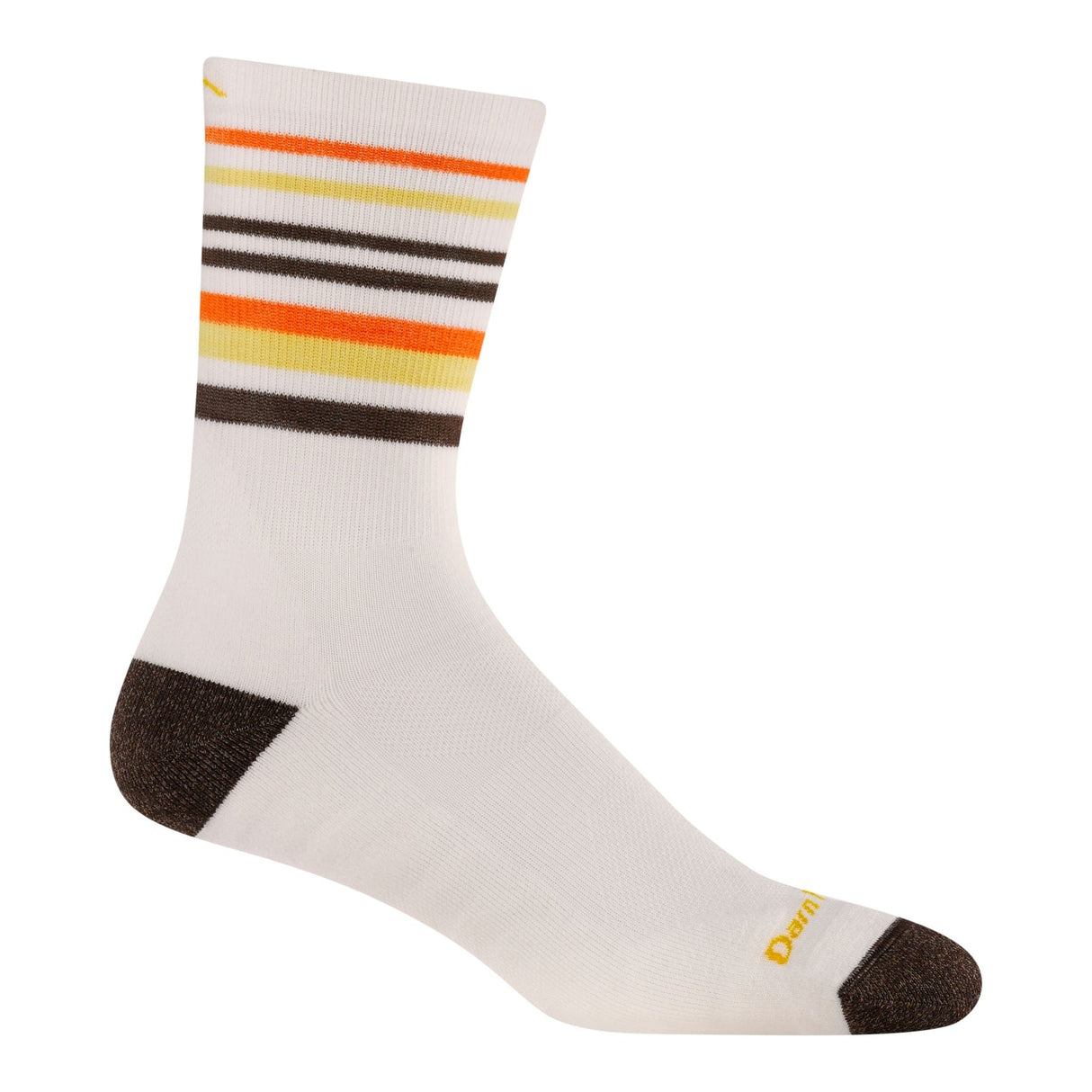 Darn Tough Mens Fastpack Micro Crew Lightweight Hiking Socks - Medium / White