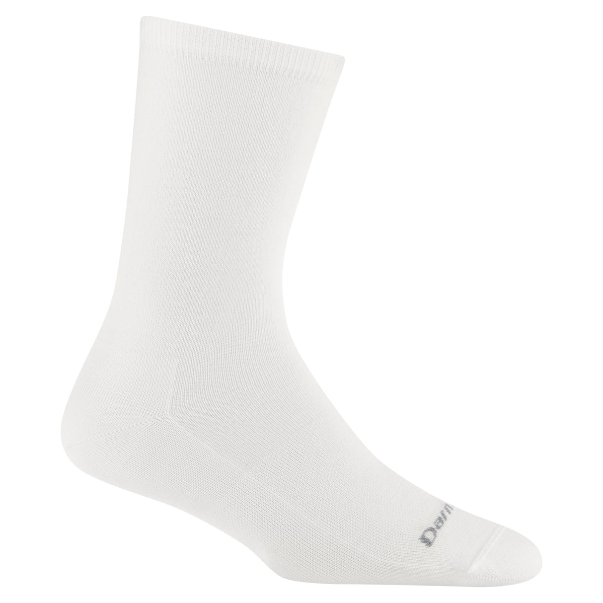 Darn Tough Womens Solid Basic Crew Lightweight Lifestyle Socks - Small / White