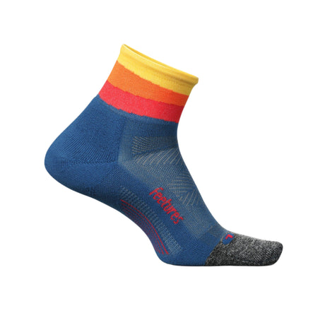 Feetures Elite Light Cushion Quarter Socks  -  X-Large / Solar Ascent