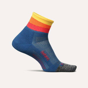 Feetures Elite Ultra Light Quarter Socks  -  Small / Solar Ascent