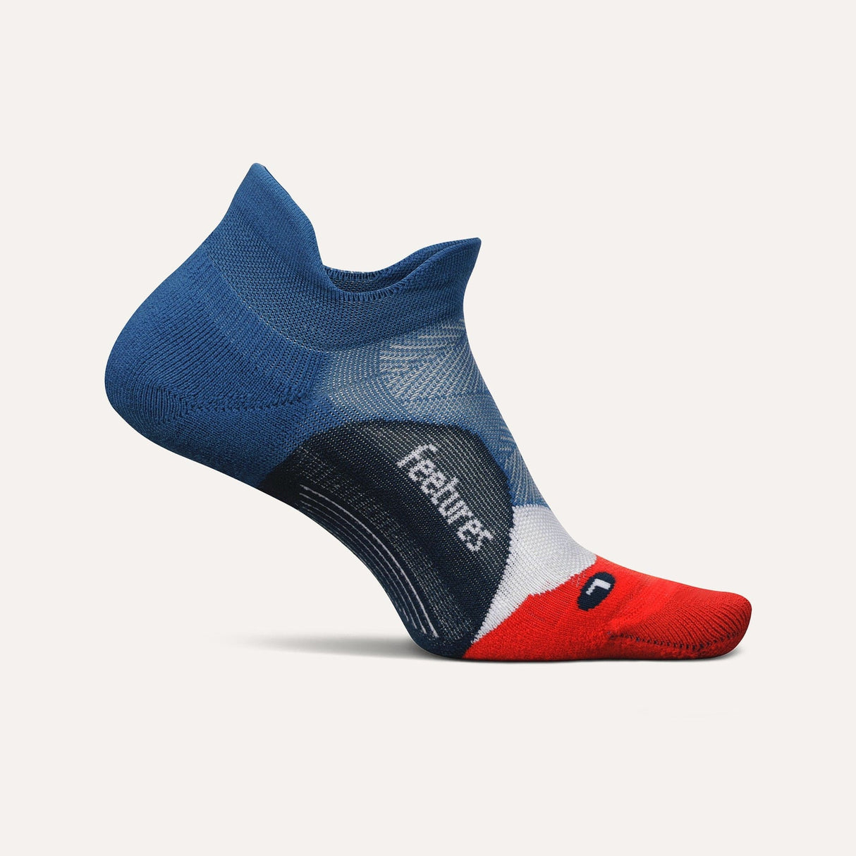 Feetures Elite Light Cushion No Show Tab Socks  -  Small / Atmospheric Blue