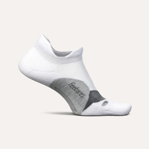 Feetures Elite Light Cushion No Show Tab Socks  -  Small / White