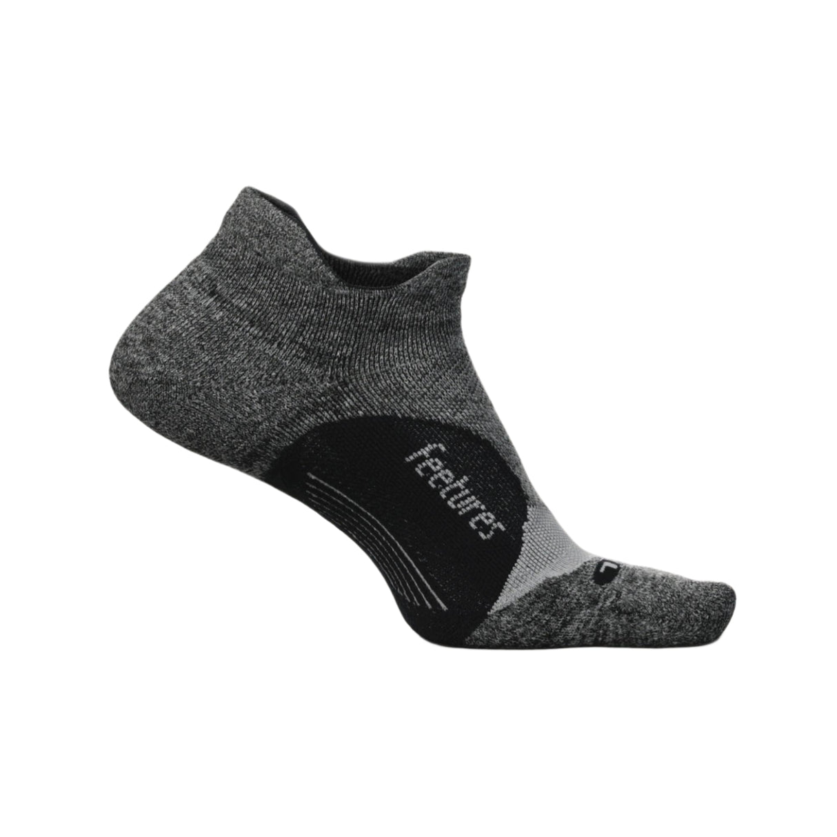 Feetures Elite Light Cushion No Show Tab Socks - Small / Gray