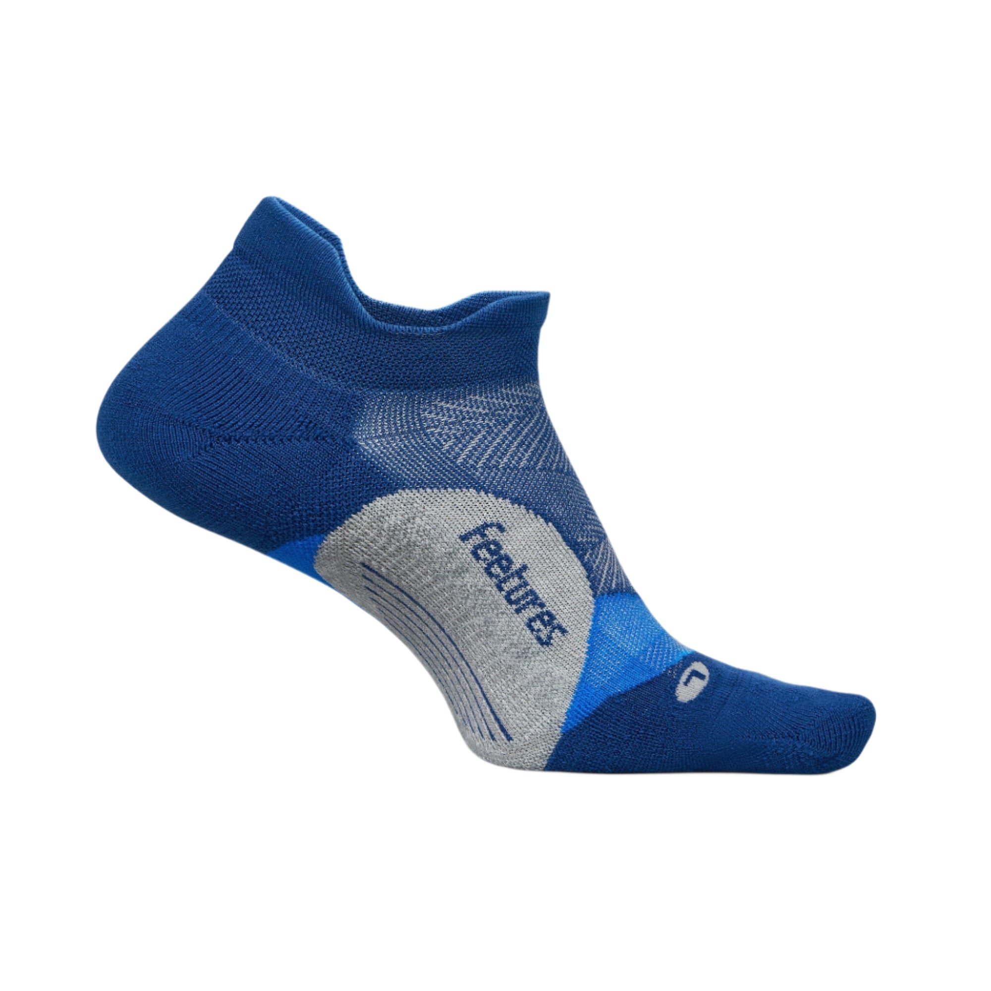 Feetures Elite Light Cushion No Show Tab Socks  -  Small / Navy Mist