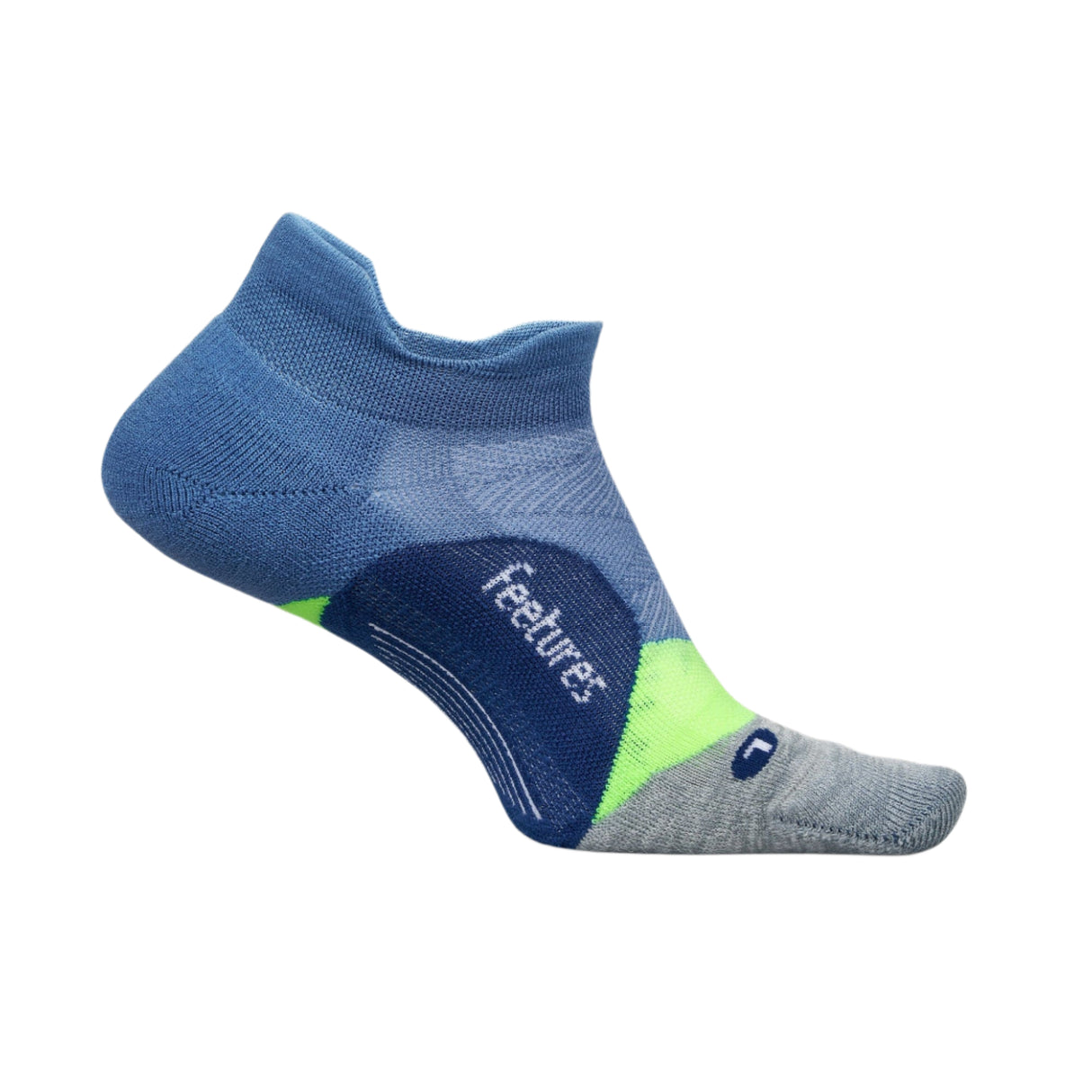 Feetures Elite Light Cushion No Show Tab Socks  -  Small / Bahama Blue