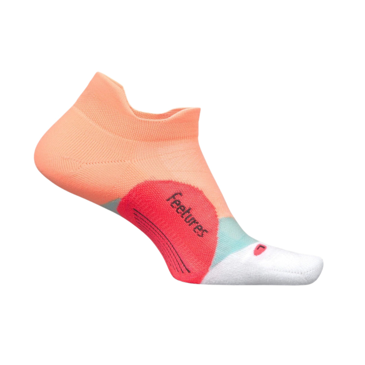 Feetures Elite Light Cushion No Show Tab Socks - Small / Vibrant Reef