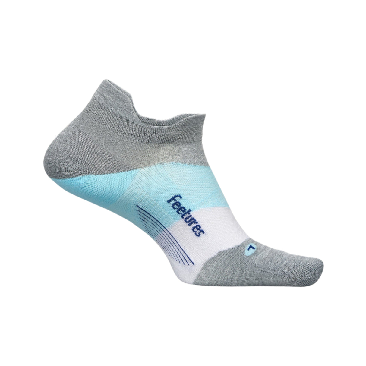 Feetures Elite Ultra Light No Show Tab Socks - Small / Gray Sky