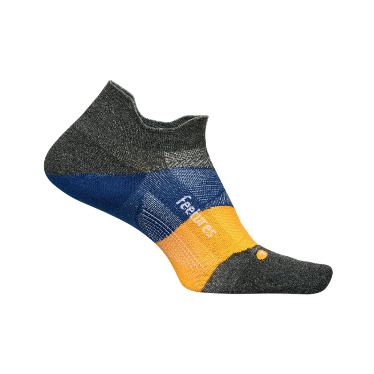 Feetures Elite Ultra Light No Show Tab Socks - Small / Iron Seal