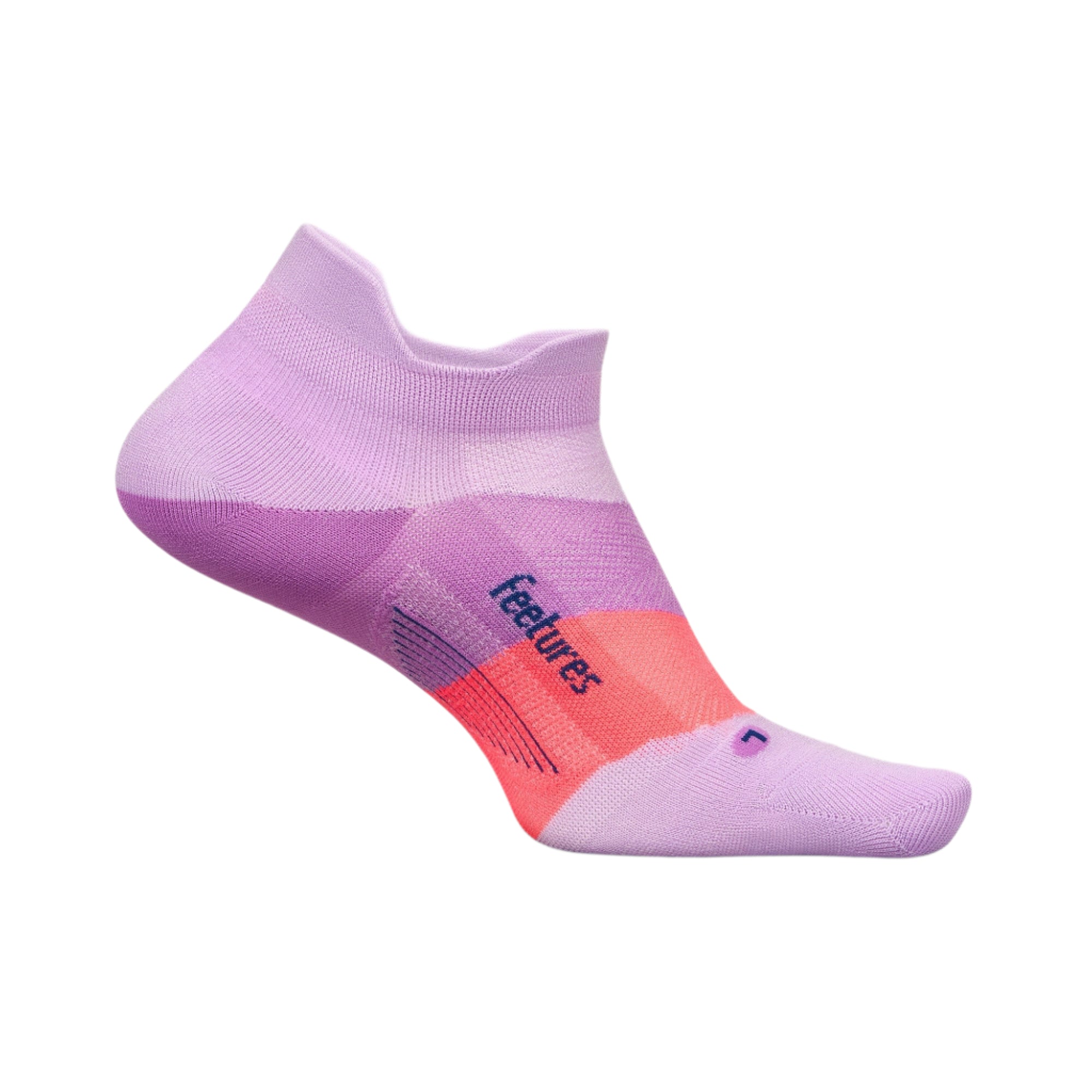 Feetures Elite Ultra Light No Show Tab Socks  -  Small / Orchid Sunset