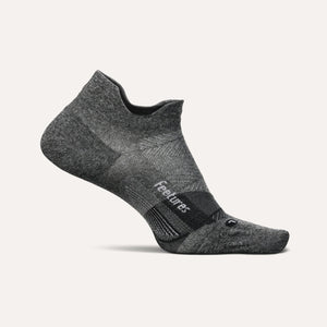 Feetures Elite Ultra Light No Show Tab Socks  -  Small / Gray