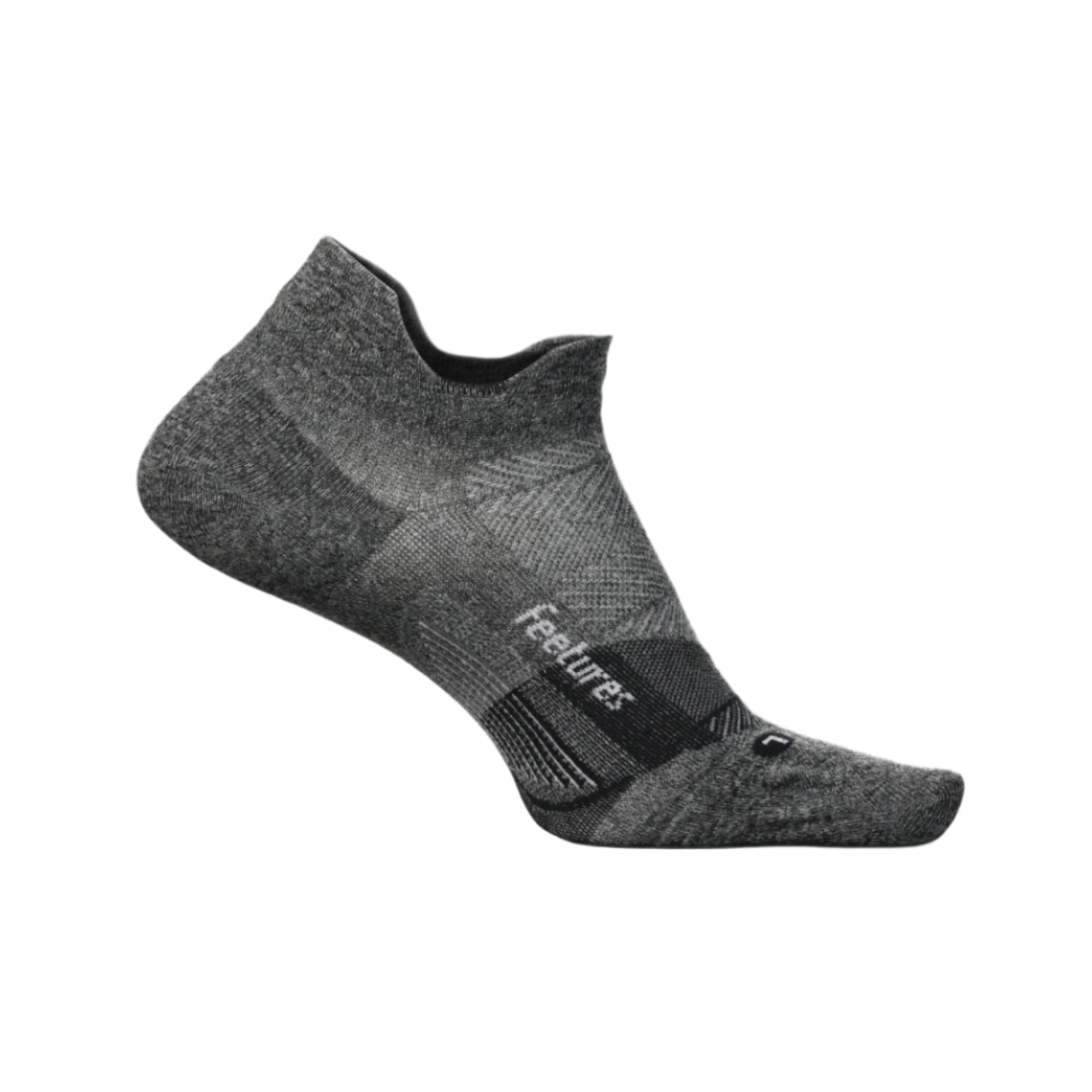 Feetures Elite Ultra Light No Show Tab Socks - Small / Gray