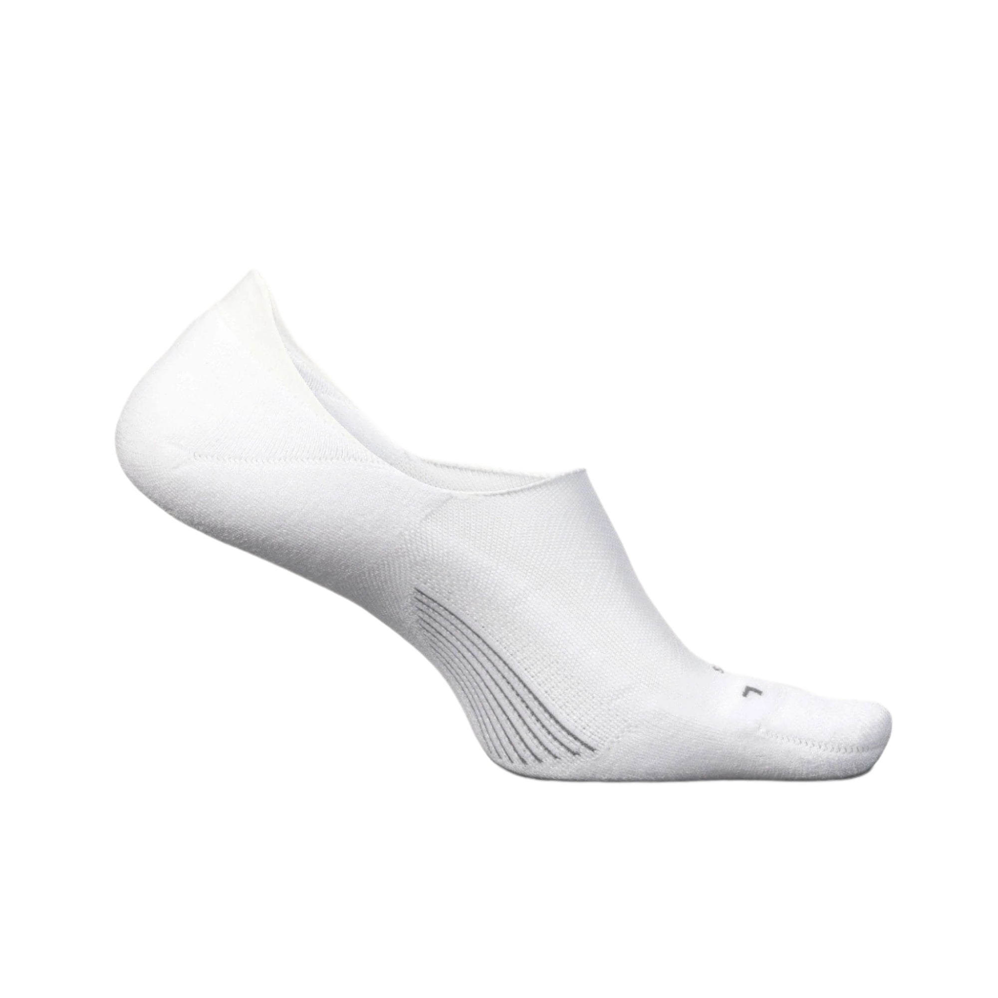 Feetures Elite Light Invisible Socks  -  Small / White