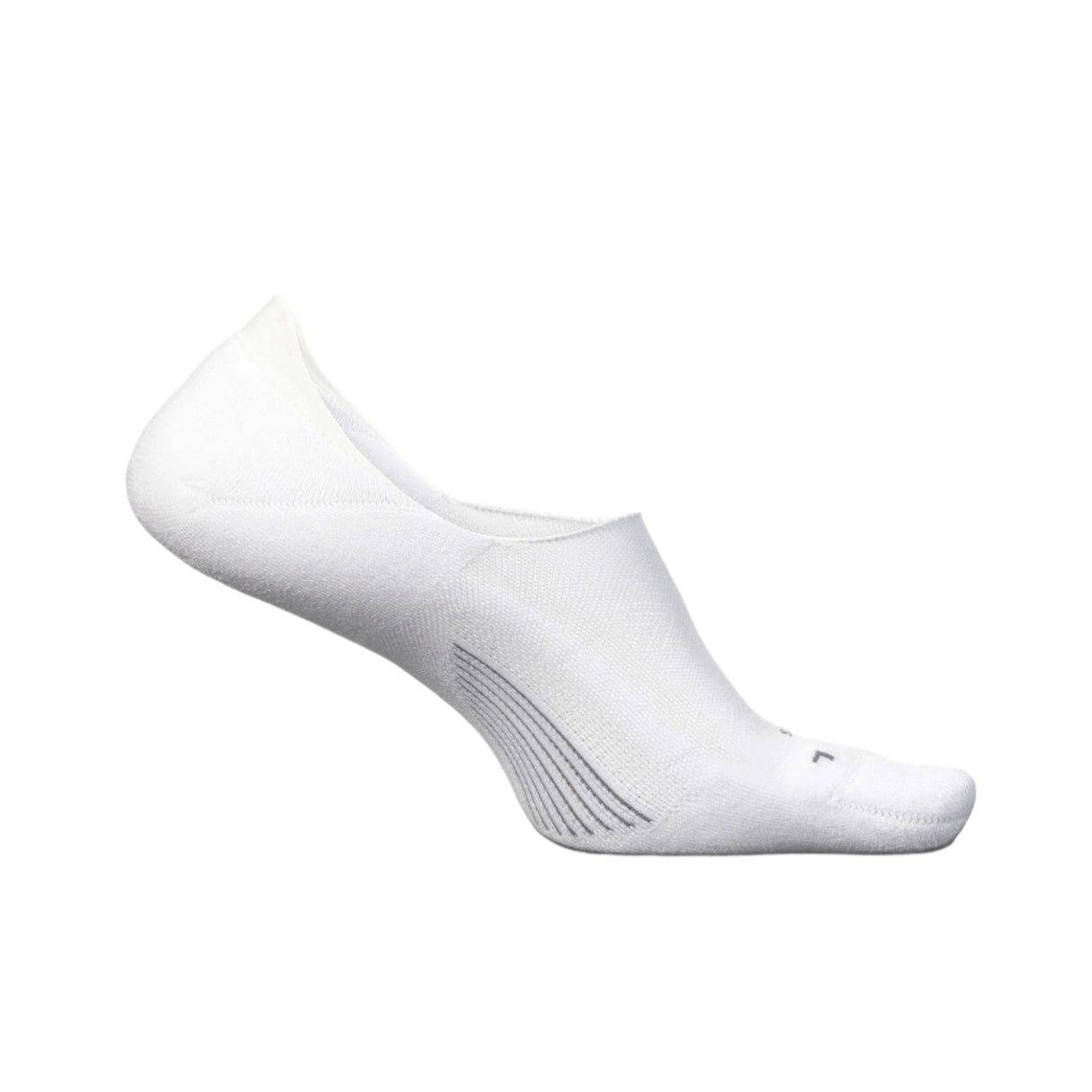 Feetures Elite Light Invisible Socks - Small / White