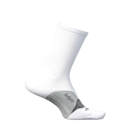 Feetures Elite Light Cushion Mini Crew Socks  -  Medium / White