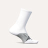 Feetures Elite Ultra Light Mini Crew Socks  -  Large / White