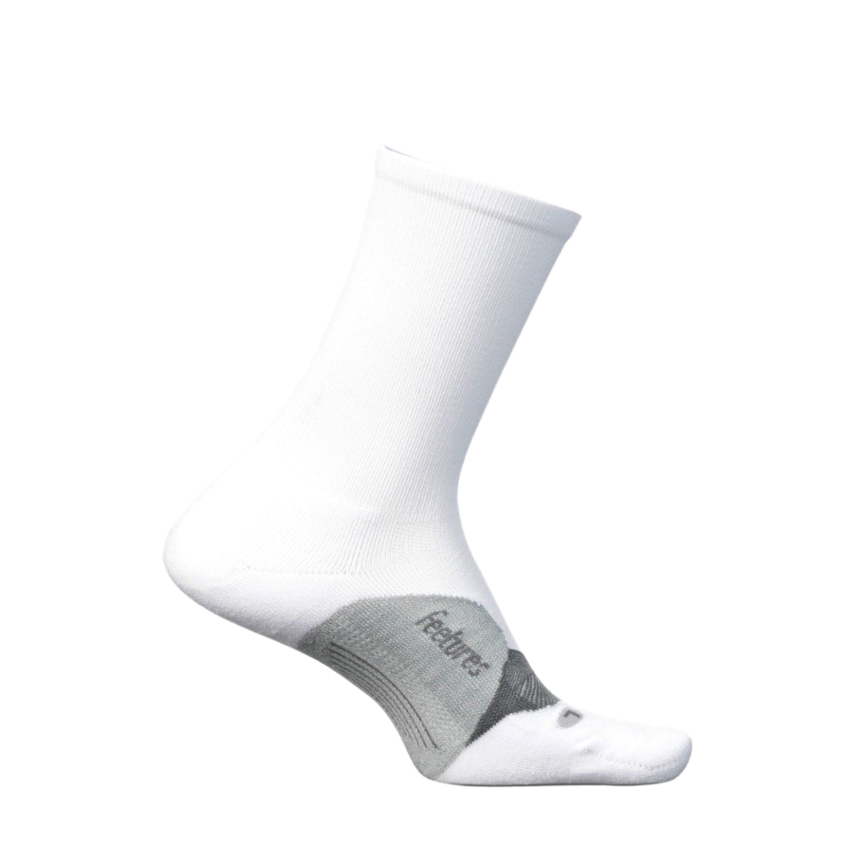 Feetures Elite Ultra Light Mini Crew Socks - Small / White