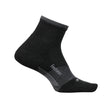 Feetures Elite Trail Max Cushion Quarter Socks  -  Small / Charcoal
