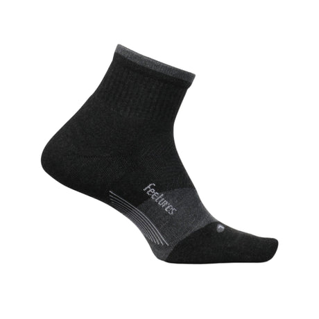 Feetures Elite Trail Max Cushion Quarter Socks  -  Small / Charcoal