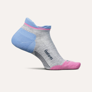 Feetures Elite Max Cushion No Show Tab Socks  -  Small / Cosmic Purple