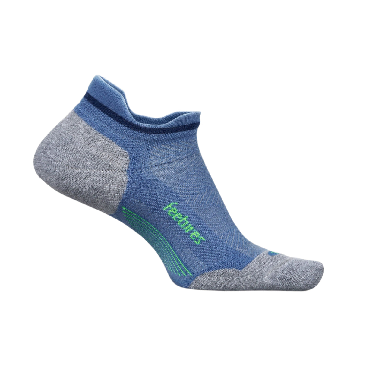 Feetures Elite Max Cushion No Show Tab Socks  -  Small / Bahama Blue