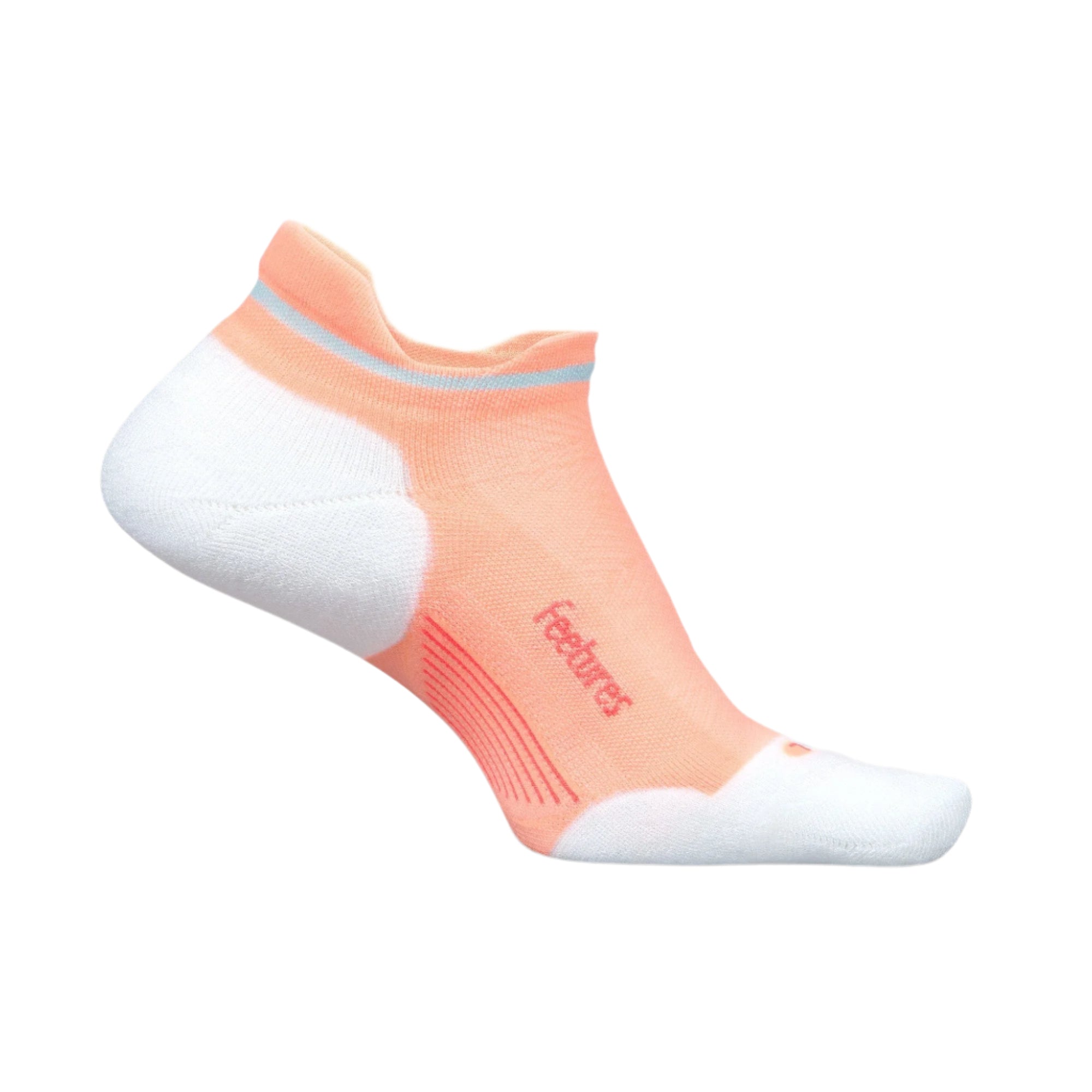 Feetures Elite Max Cushion No Show Tab Socks  -  Small / Vibrant Reef