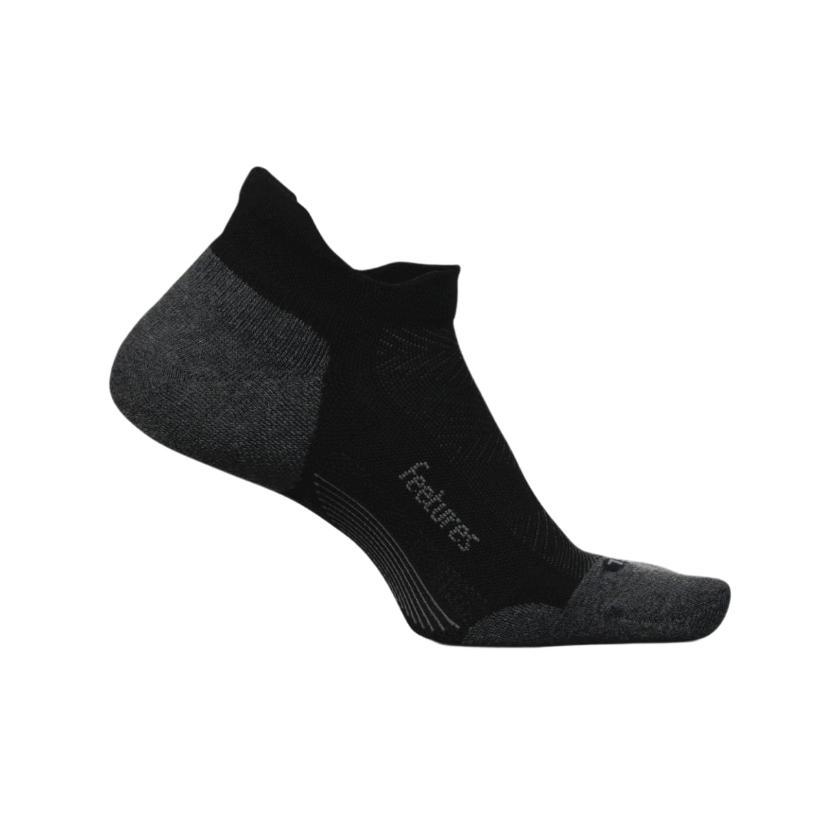 Feetures Elite Max Cushion No Show Tab Socks  -  Small / Black