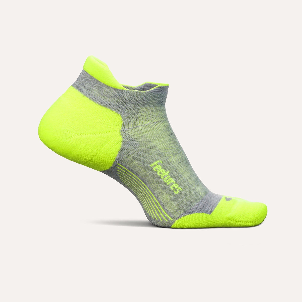 Feetures Elite Max Cushion No Show Tab Socks  -  Small / Lightning