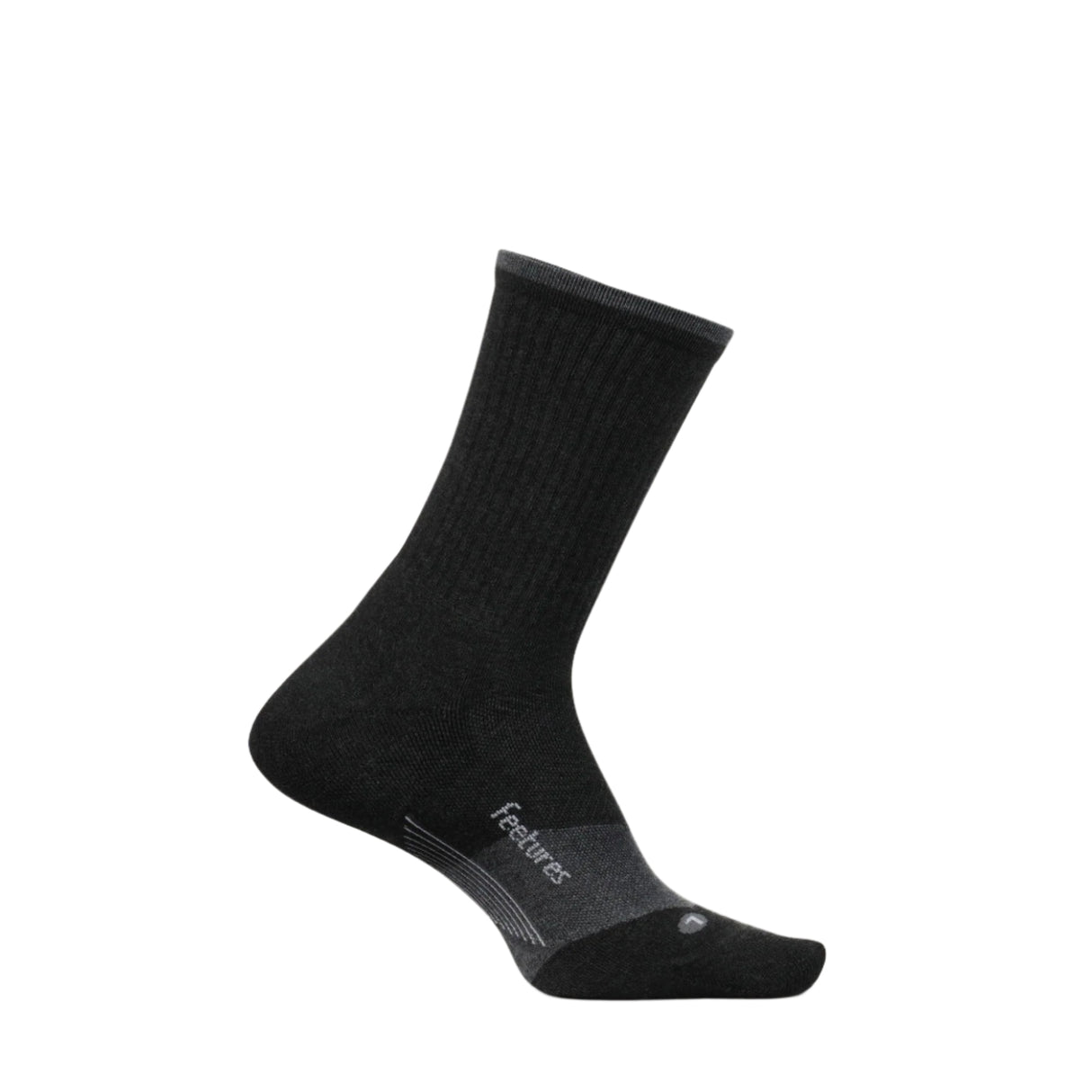 Feetures Elite Trail Max Cushion Mini Crew Socks - Small / Charcoal