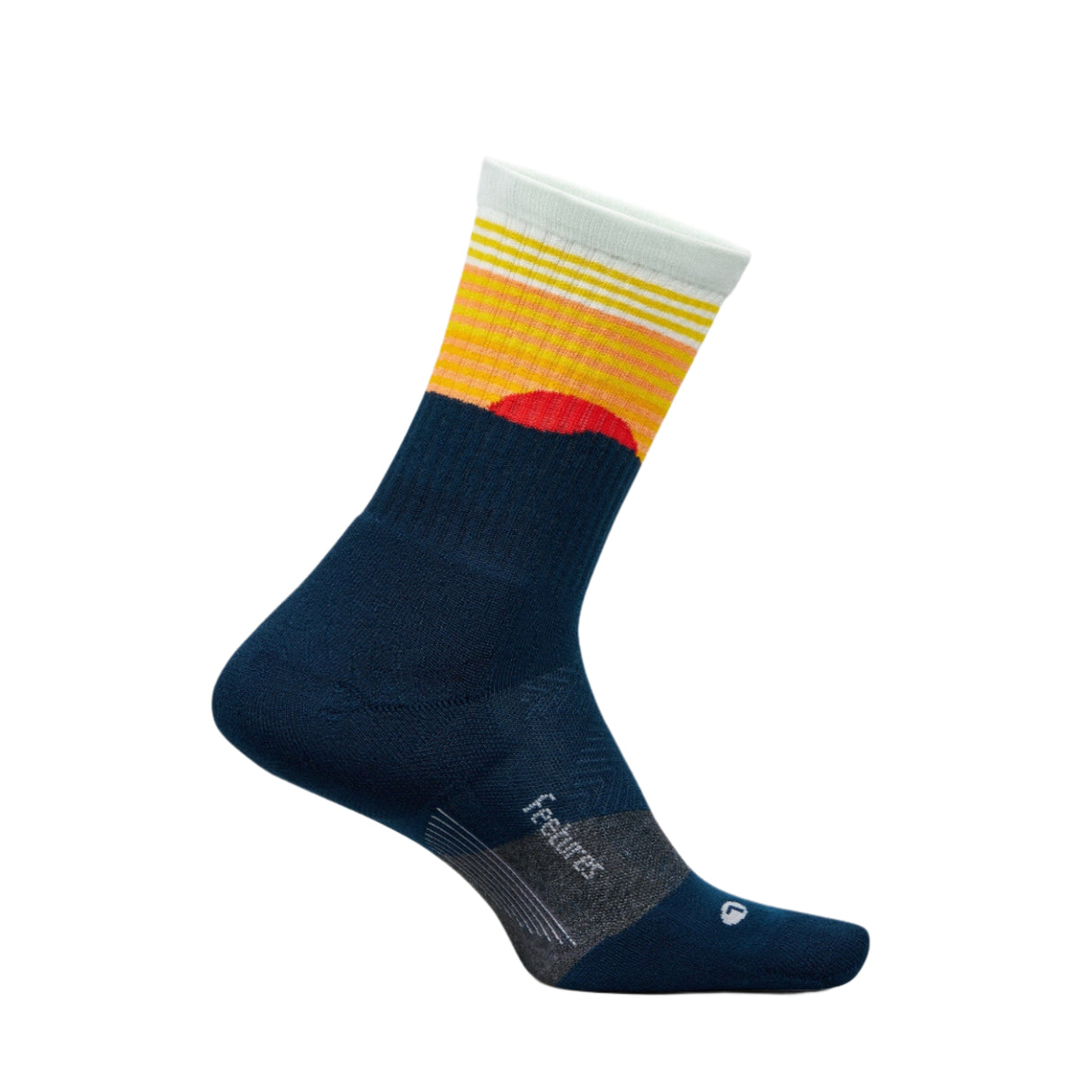 Feetures Elite Trail Max Cushion Mini Crew Socks - Medium / Table Rock Navy