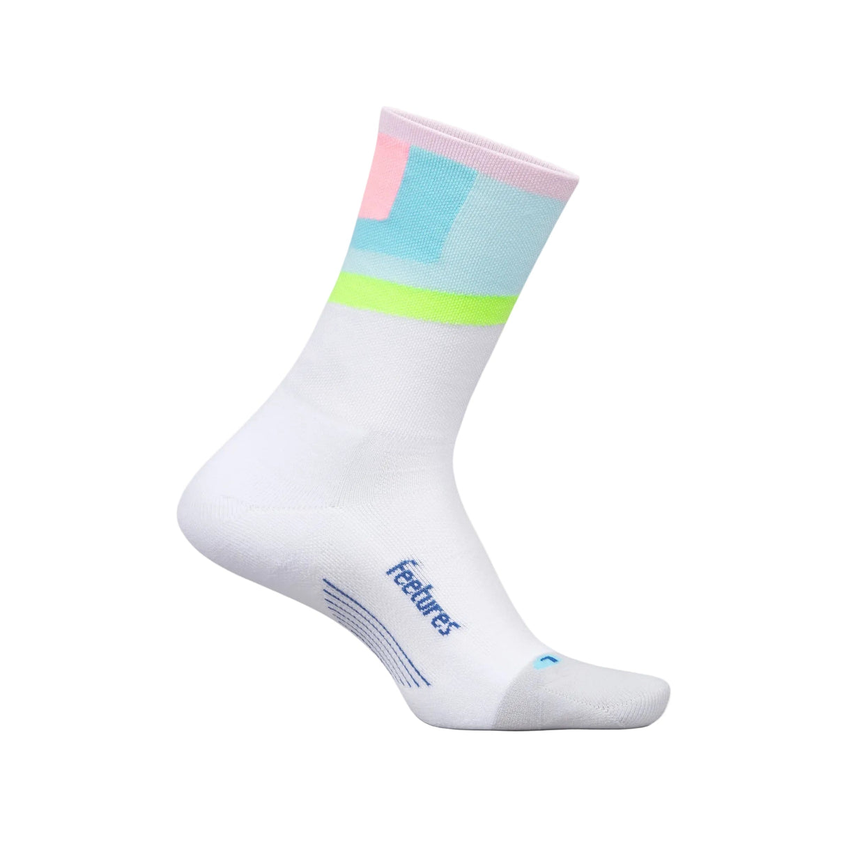 Feetures Elite Light Cushion Mini Crew Socks - Small / Candy Court