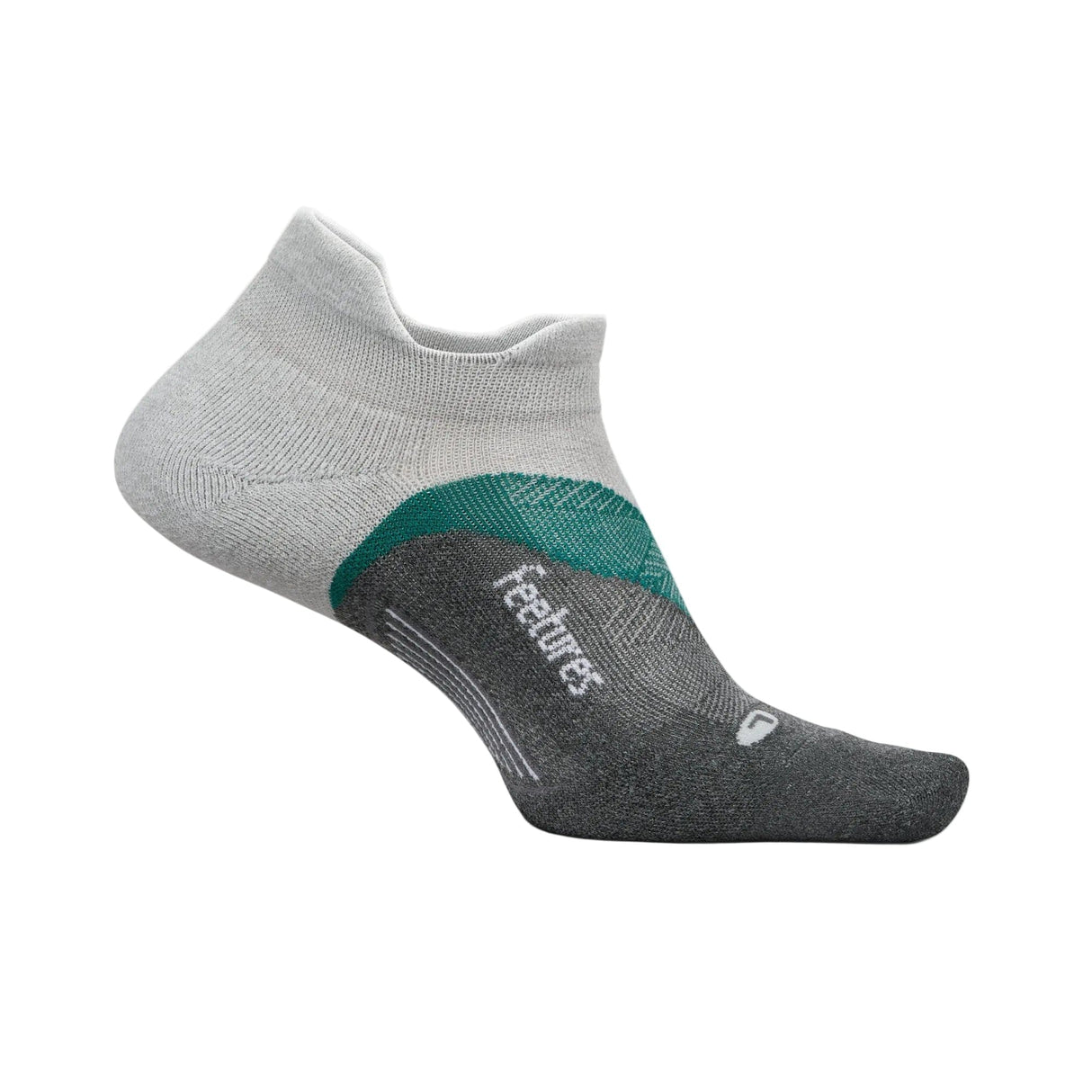 Feetures Elite Light Cushion No Show Tab Socks - Small / Stone Ivy