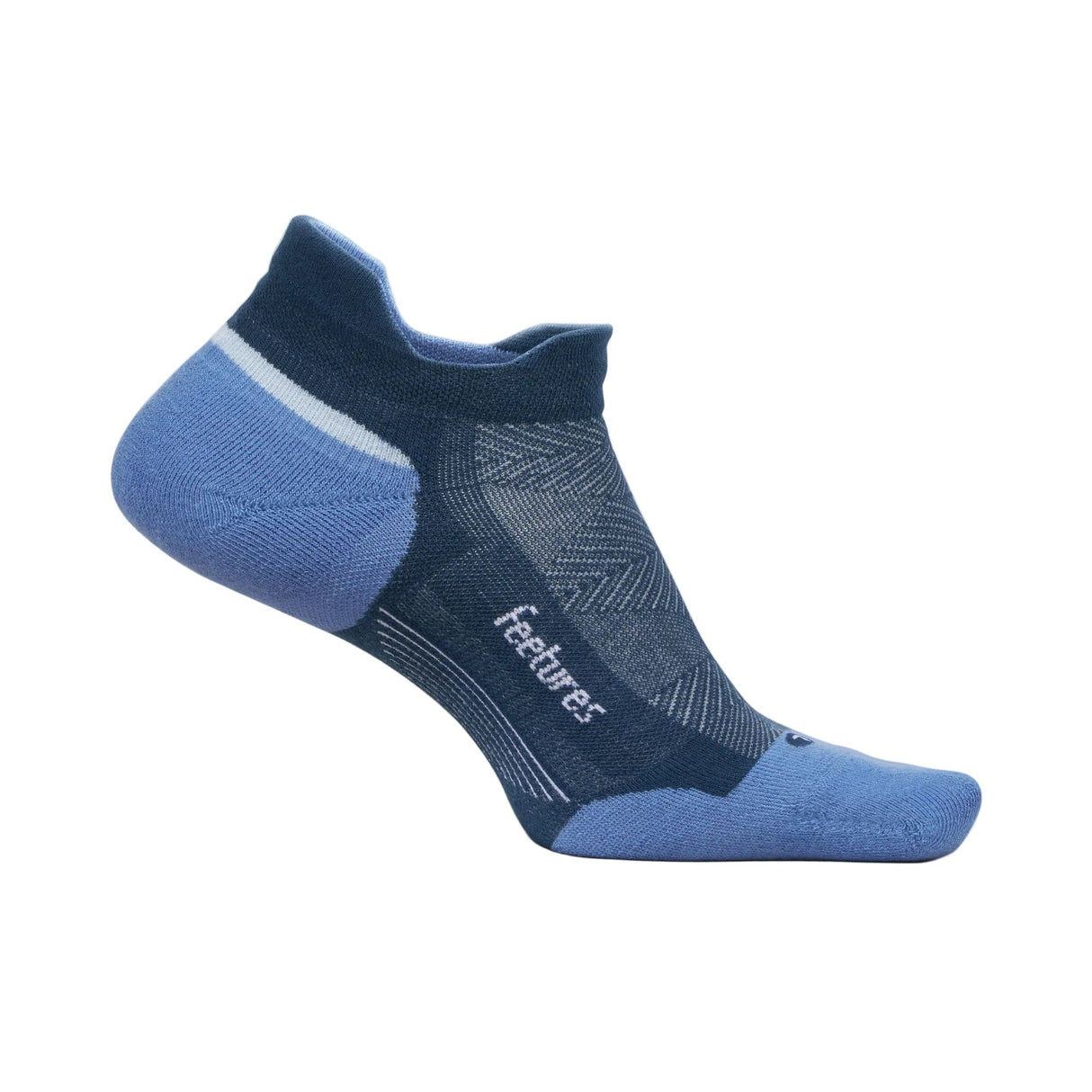 Feetures Elite Max Cushion No Show Tab Socks - Small / Blue Wave