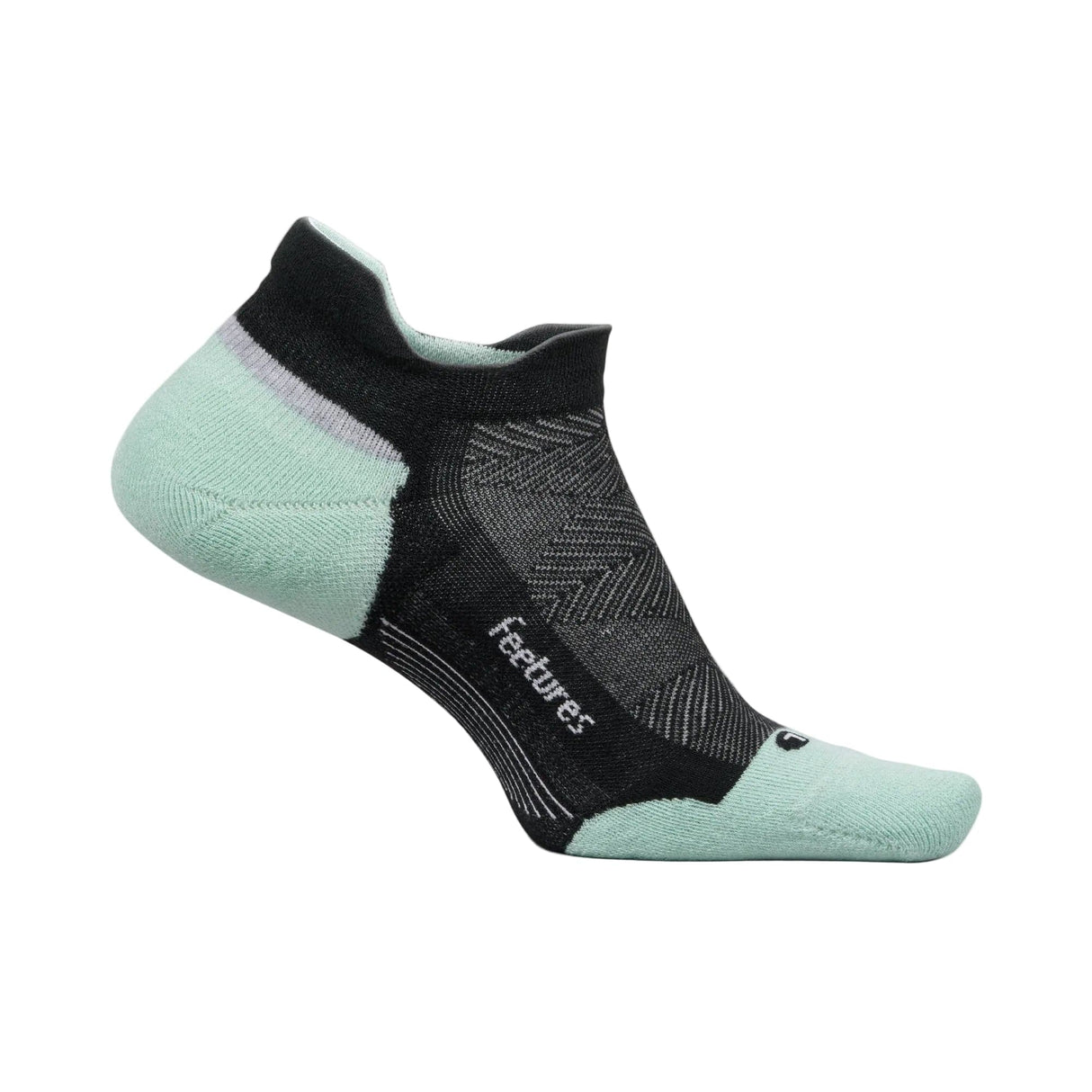 Feetures Elite Max Cushion No Show Tab Socks - Small / Mint Chip