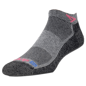 Drymax Sage Extra Protection Running Mini Crew Socks  -  Small / Graphite/Pink
