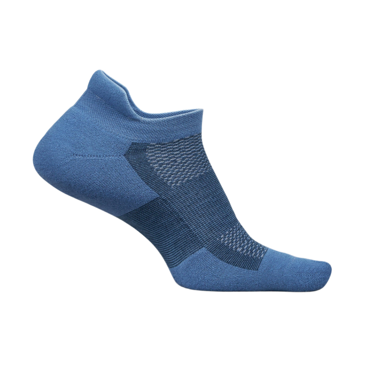 Feetures High Performance Max Cushion No Show Tab Socks - Small / Denim Daze
