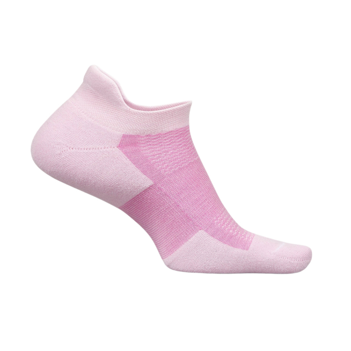 Feetures High Performance Max Cushion No Show Tab Socks - Small / Strawberry Milk