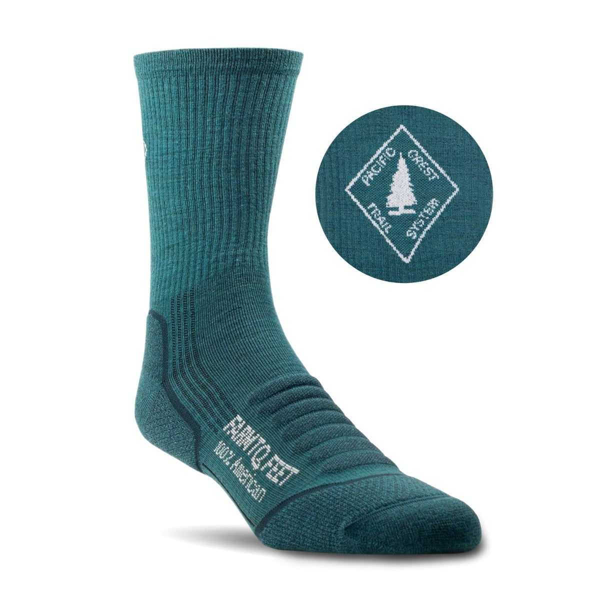 Farm to Feet Chester Light Targeted Cushion Hiking Socks - Medium / Mediterranea