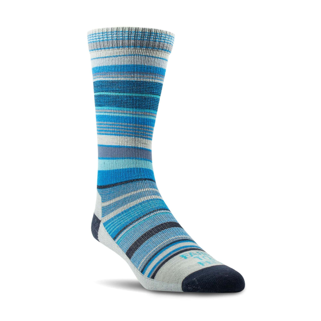 Farm to Feet Womens Ithaca Ultralight Crew Socks - Small / Blue