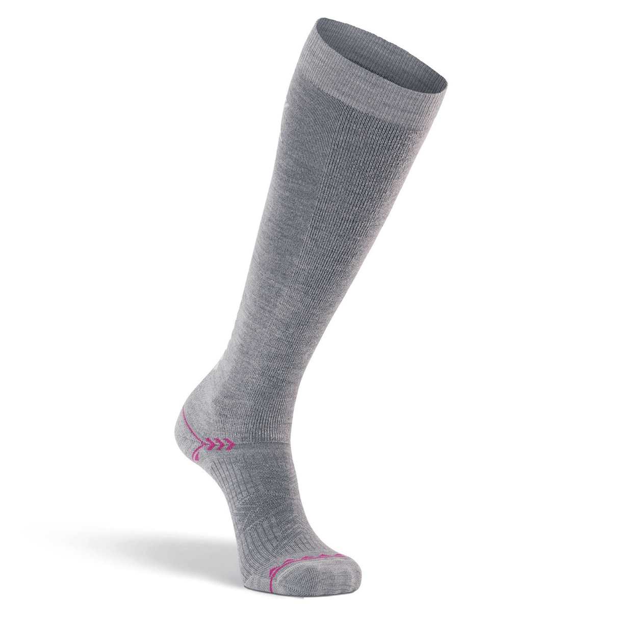 Fox River Womens Chamonix Lightweight OTC Ski and Snowboard Socks - Small / Grey