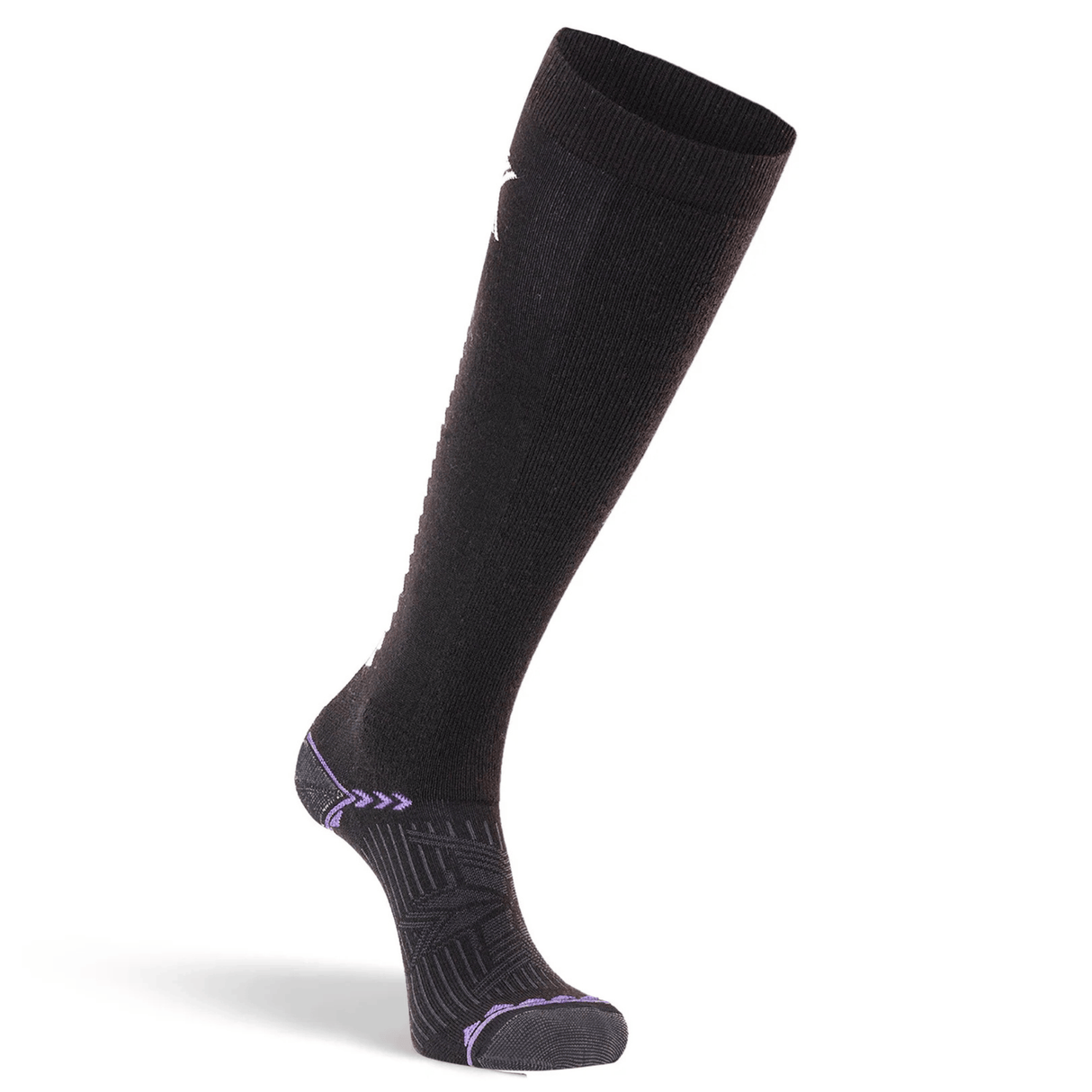 Fox River Womens Chamonix Lightweight OTC Ski and Snowboard Socks - Small / Charcoal/Lavender