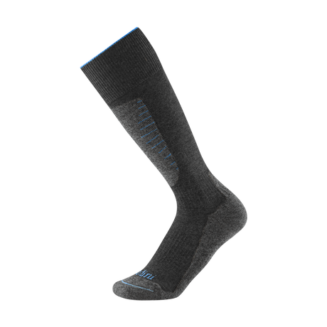 Gordini Womens Winhall Midweight Over-the-Calf Ski Socks  -  Small / Gunmetal Gray
