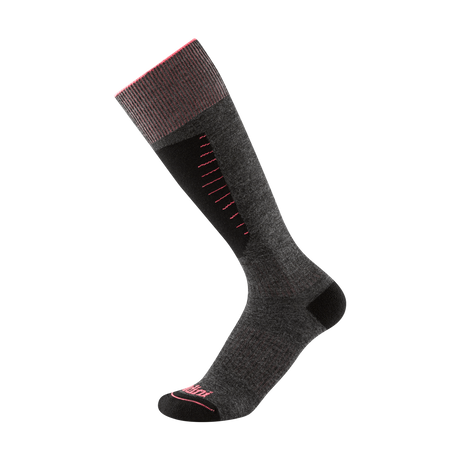 Gordini Womens Burke Over-the-Calf Ski Socks  -  Small / Charcoal Pink