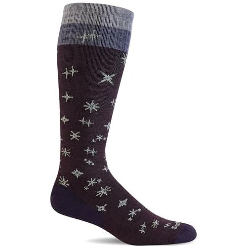Sockwell Womens Twinkle Firm Compression Socks  -  Small/Medium / Blackberry