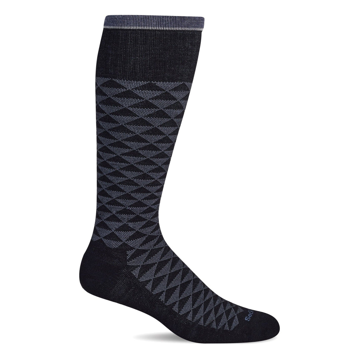 Sockwell Mens Dapper Firm Compression Socks - Medium/Large / Black