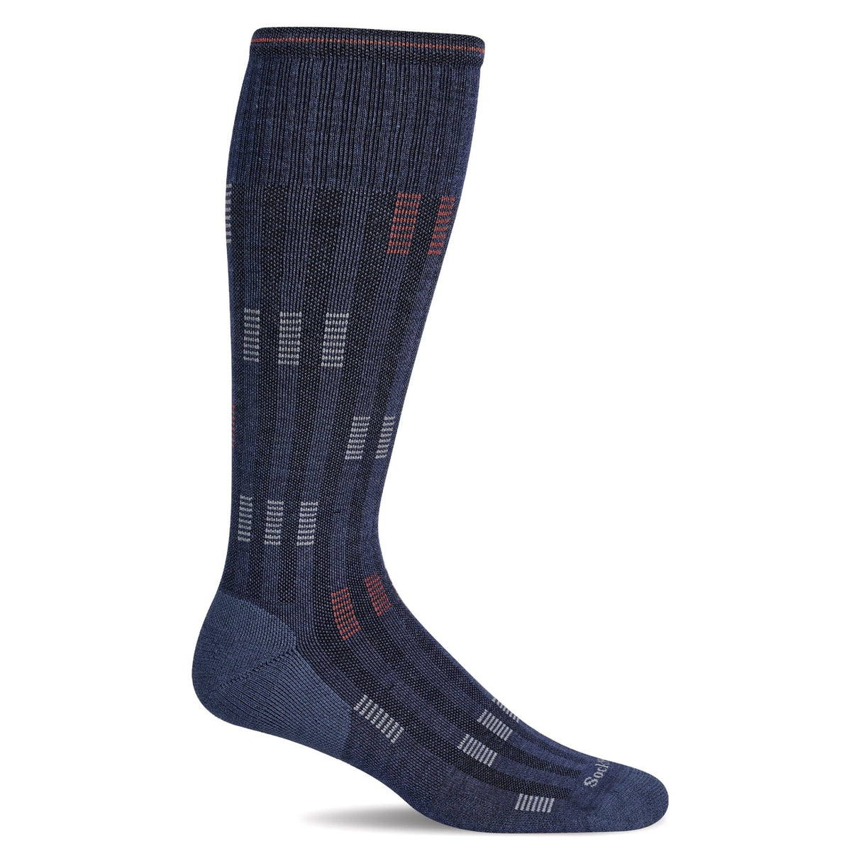 Sockwell Mens Stepping Up Moderate Compression Socks - Medium/Large / Denim