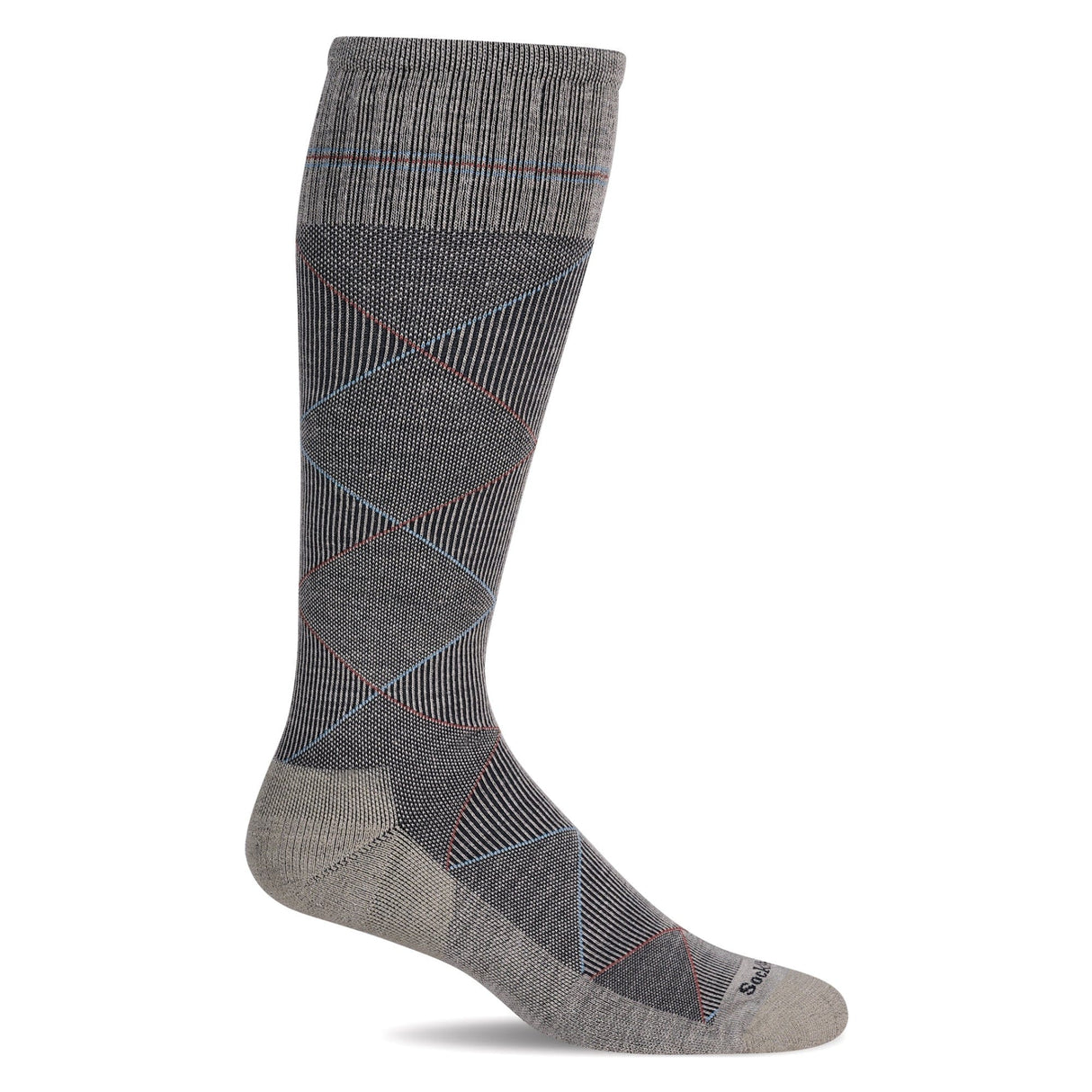 Sockwell Mens Scottie Firm Compression Socks - Medium/Large / Putty