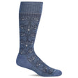 Sockwell Womens Floral Tapestry Moderate Compression Socks  -  Small/Medium / Bluestone