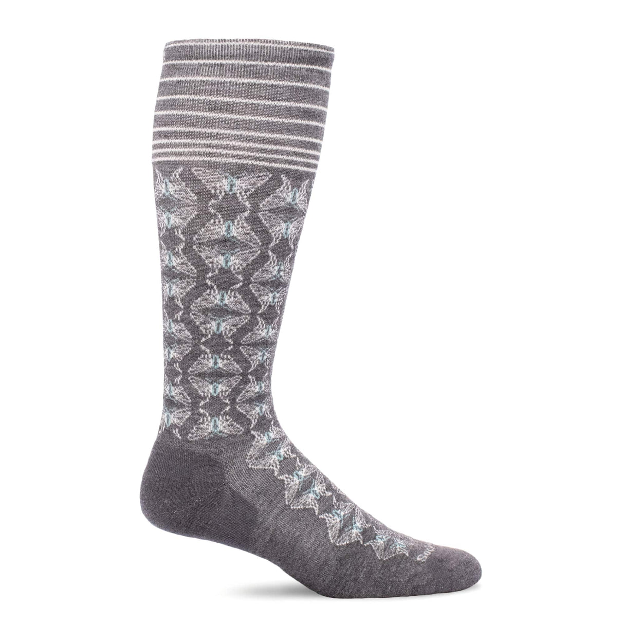 Sockwell Womens Winged Firm Compression Socks - Medium/Large / Charcoal
